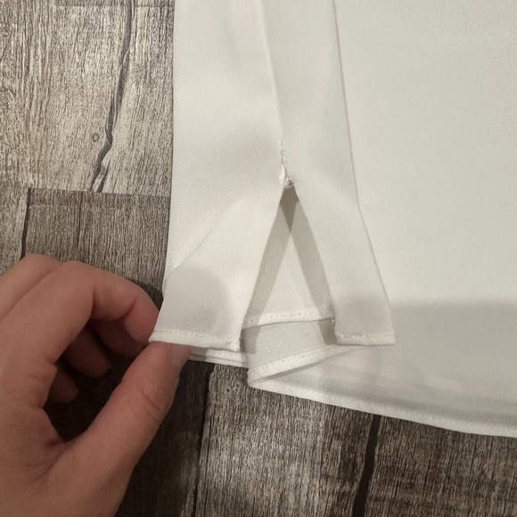 TopShop Lot of 2 Strappy Tank Top V Neck Sleeveless Black White Womens Size 2 US - Picture 5 of 12